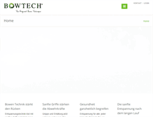 Tablet Screenshot of bowtech.de
